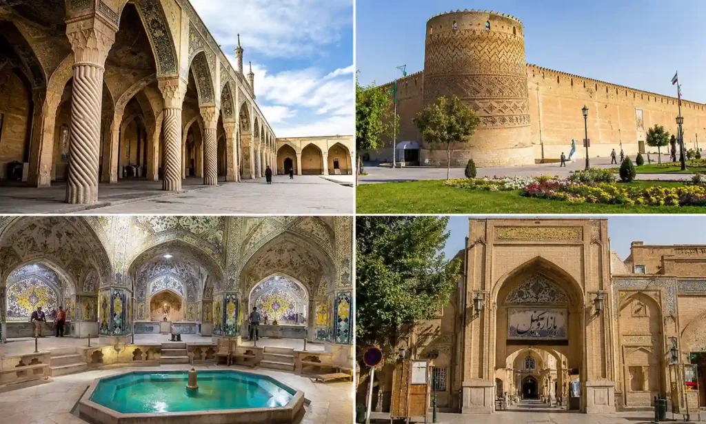 جاهای دیدنی اطراف بازار وکیل