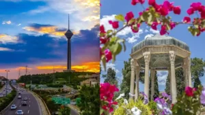 تصویری از تهران و شیراز