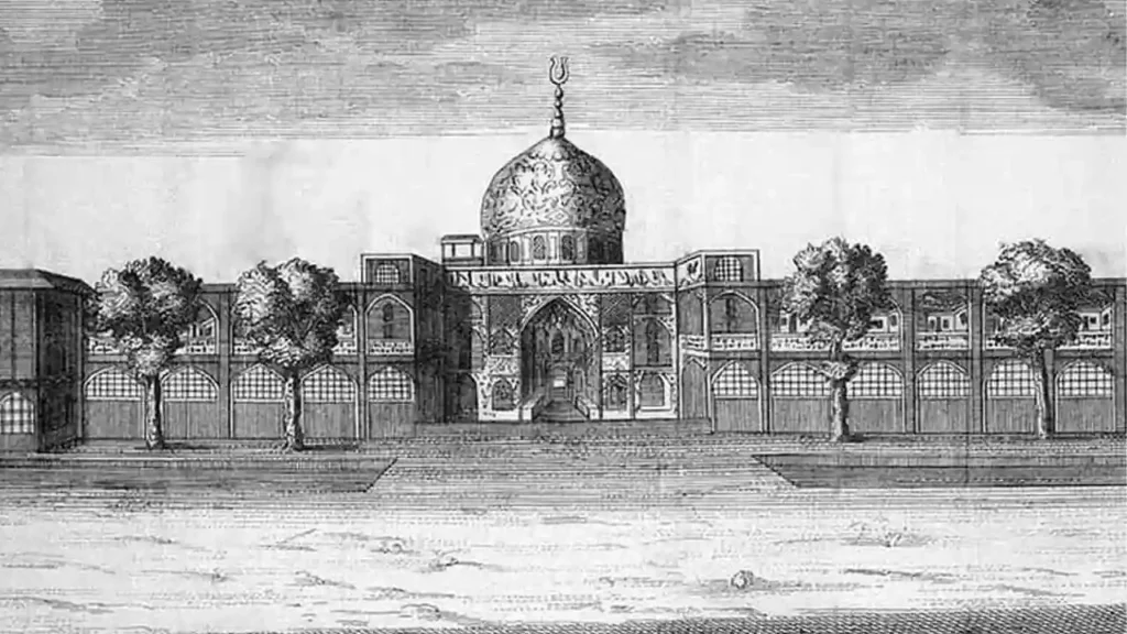 عکس قدیمی از مسجد شیخ لطف الله