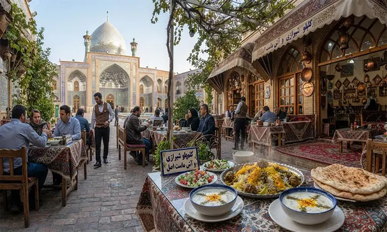 رستوران های اطراف حرم شاهچراغ