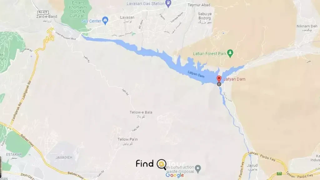 موقعیت مکانی بر روی نقشه