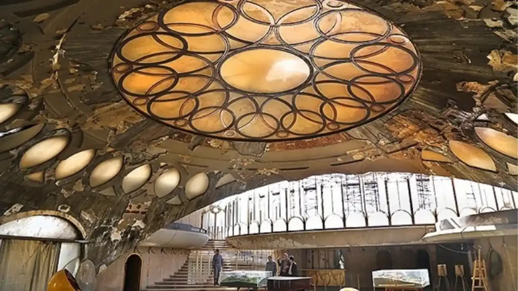 تصویری از معماری کاخ شمس
