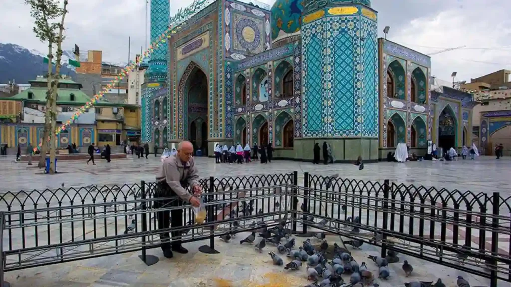 حیاط بزرگ امامزاده