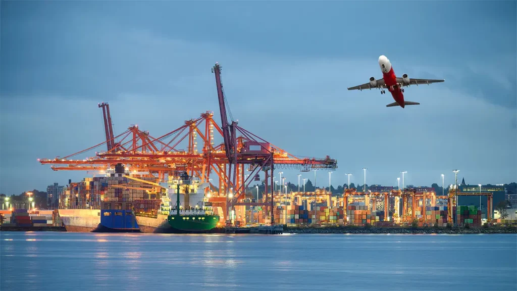 پل لجستیکی بین دریا و هوا در دبی