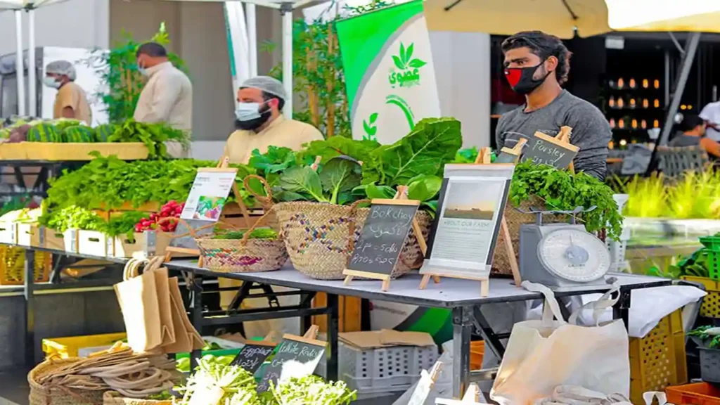 بازار محای دبی برای خرید مواد غذایی و سبزیجات