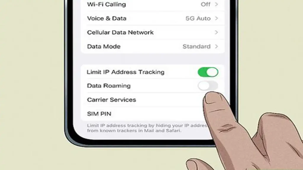 تصویری از فعال کردن دیتا رومینگ روی گوشی