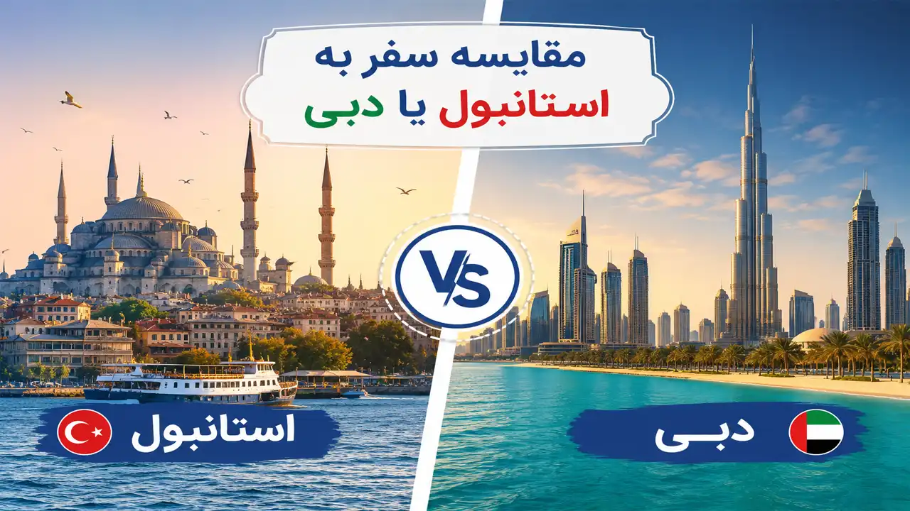 مقایسه سفر به استانبول یا دبی