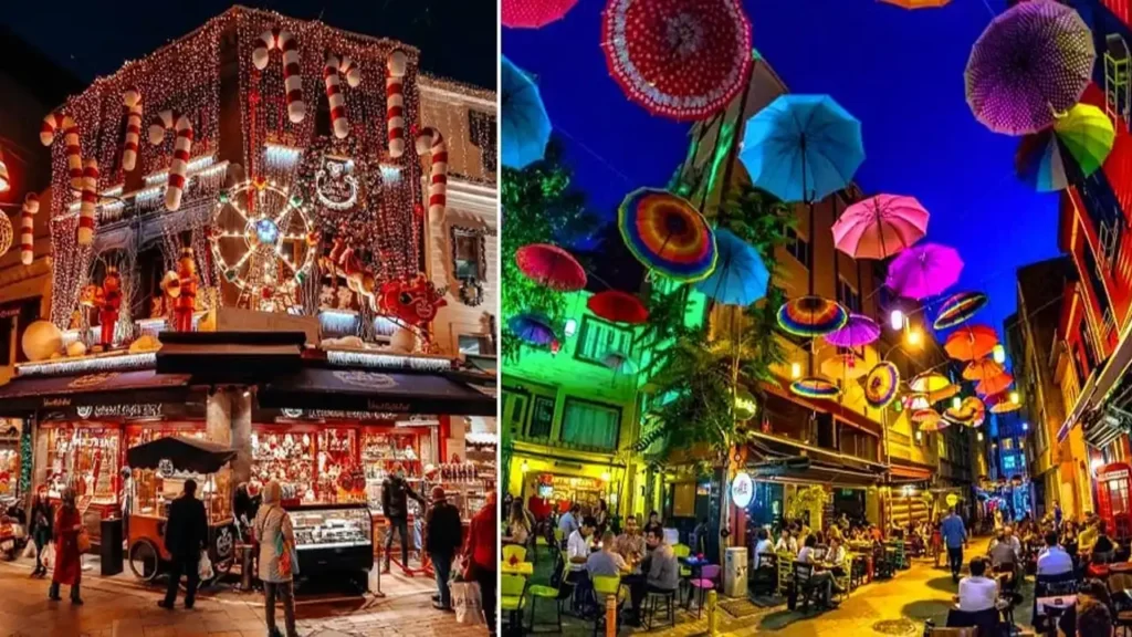 محله کادیکوی استانیوب در شب