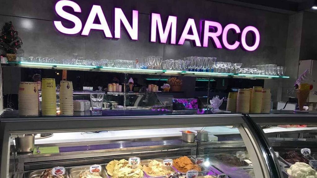 بستنی سن مارکو بهترین بستنی فروشی شمال تهران