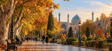 جاهای دیدنی اصفهان در پاییز