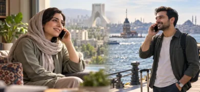 تماس از ایران با خارج از کشور
