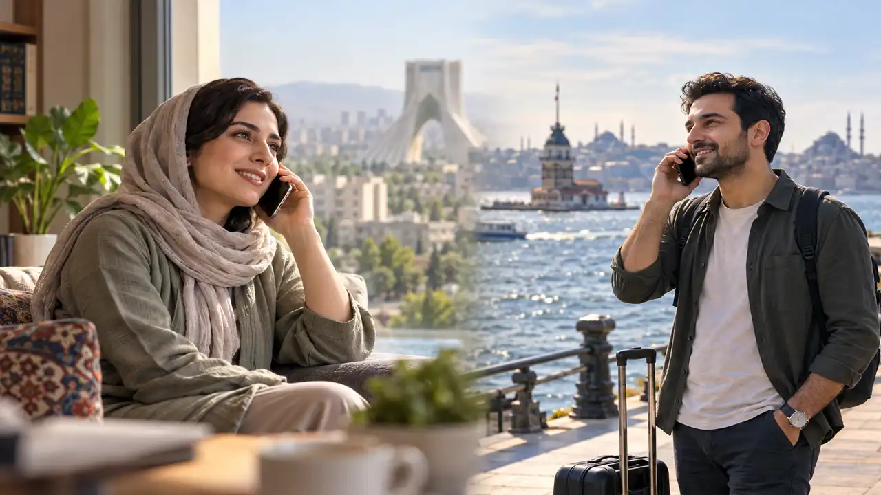 تماس از ایران با خارج از کشور