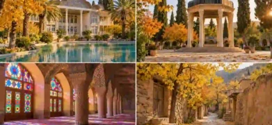 جاهای دیدنی شیراز در پاییز