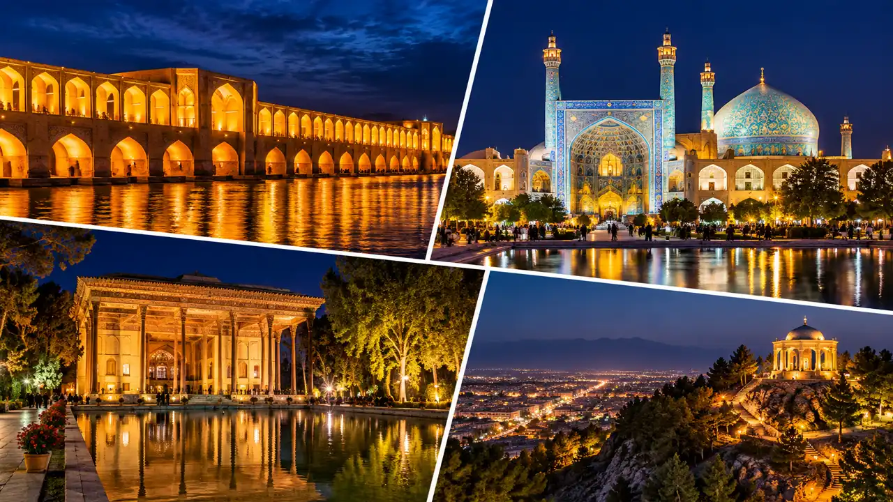 جاهای دیدنی اصفهان در شب